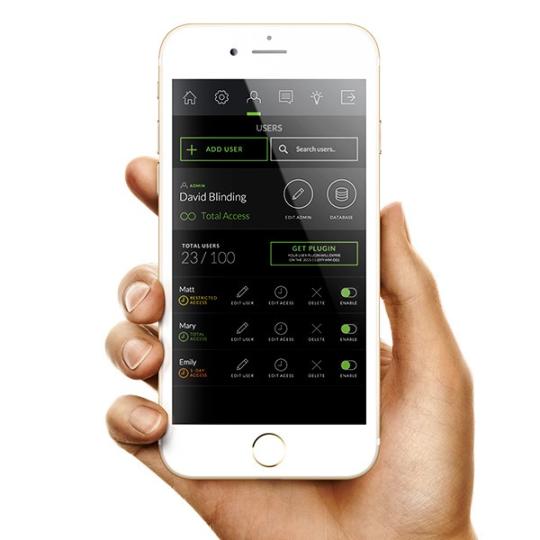 100 user access to gate door