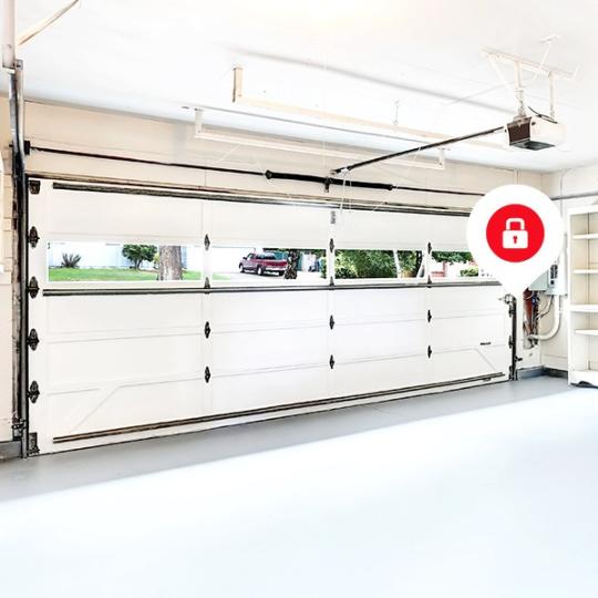 Wireless sensor for sectional and tilt garage doors.