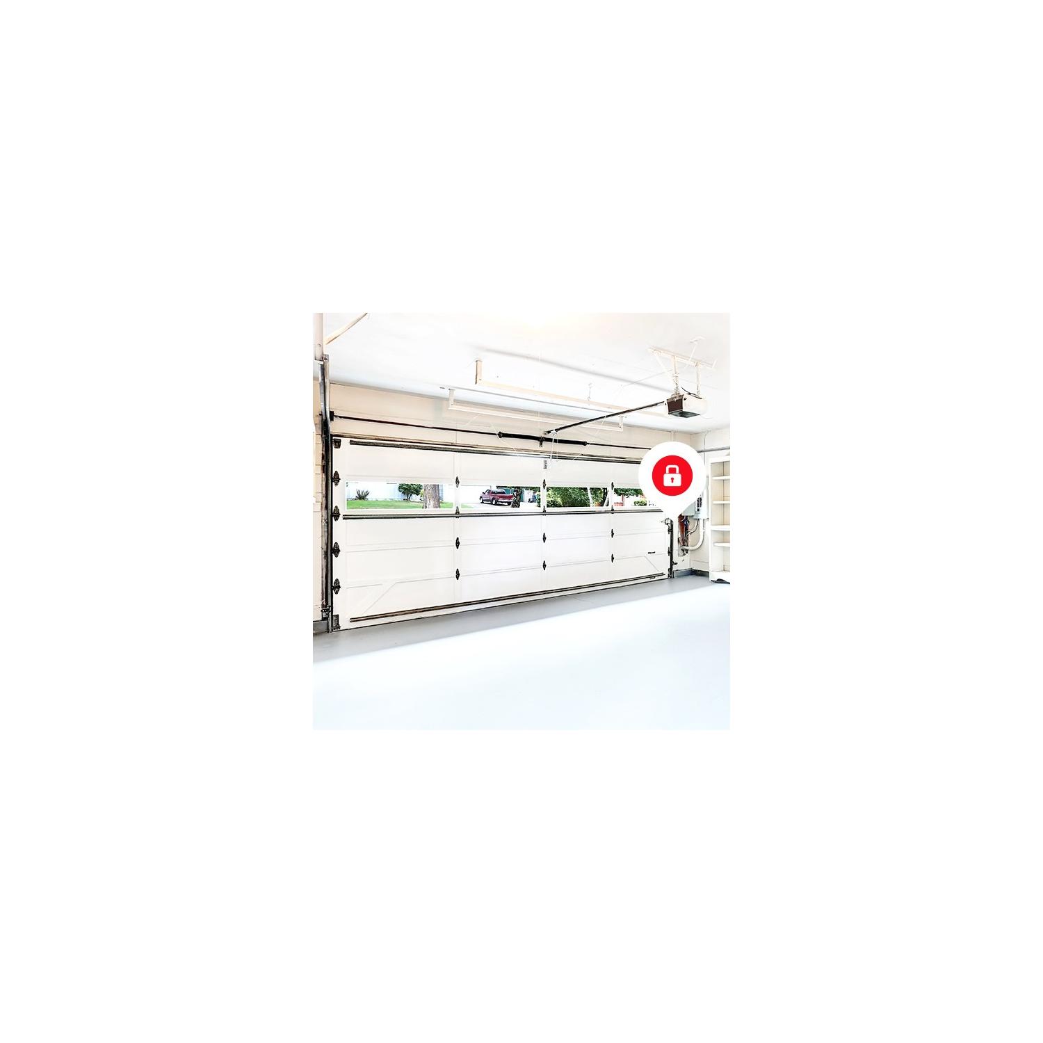 Wireless sensor for sectional and tilt garage doors.