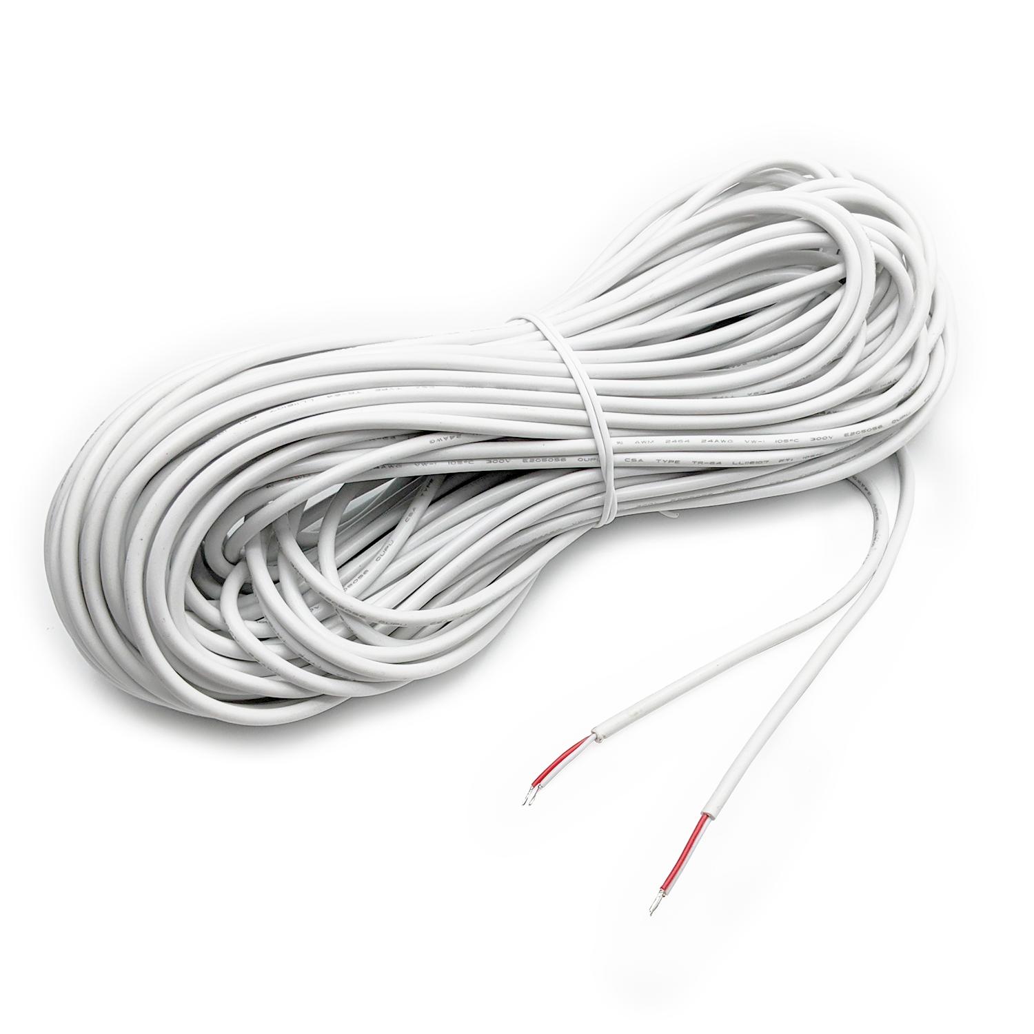98ft (30m) long extension cable to connect ismartgate PRO to multiple openers or extend the length of the iSG-WDS sensor.